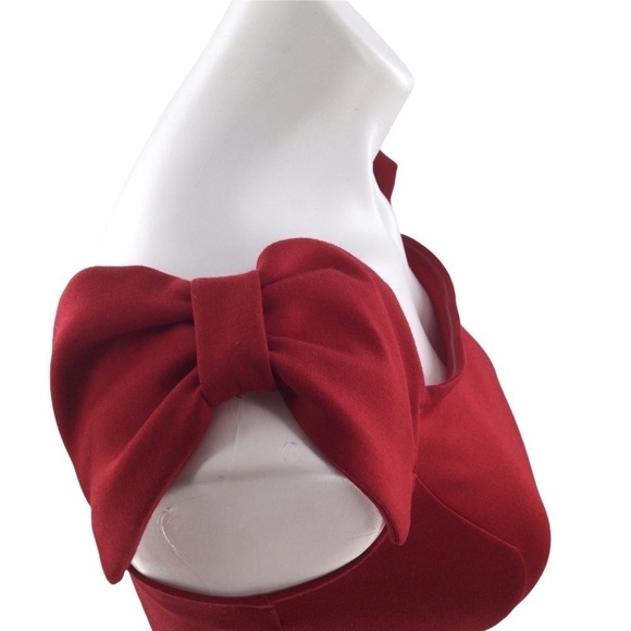 Kendall & Kylie Big Bow Red Party Dress - Picture 7 of 14